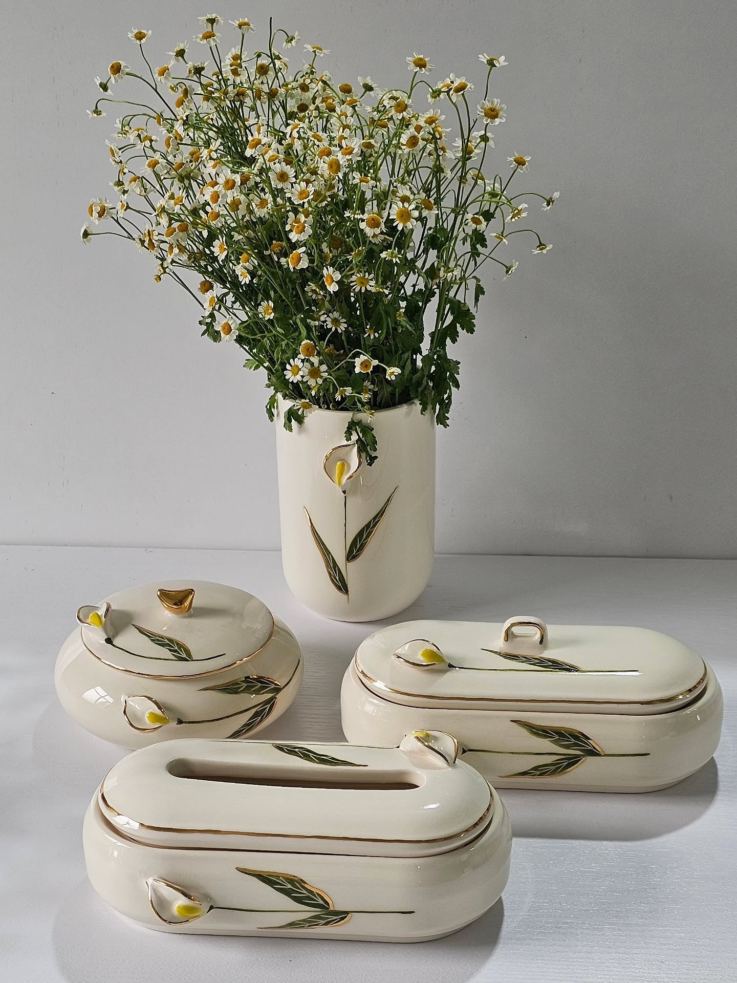 Kit Lírio Dourado Elegance