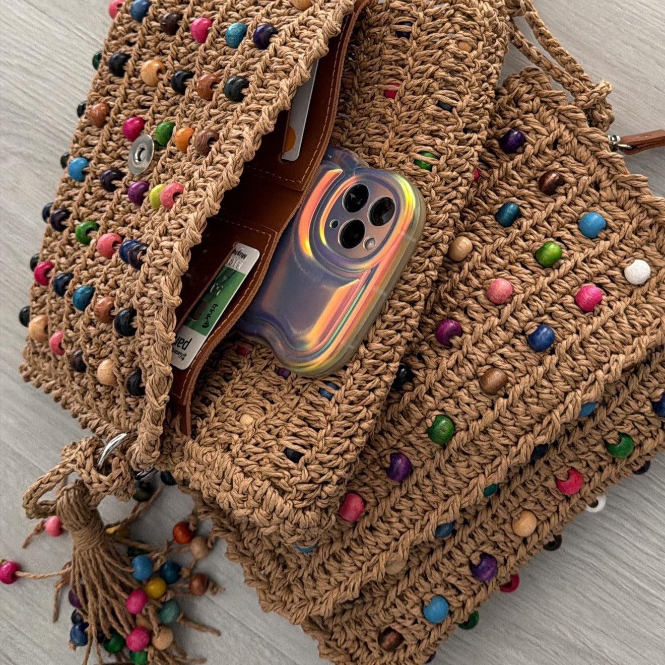 Bolsa Feminina Color Beads Clutch