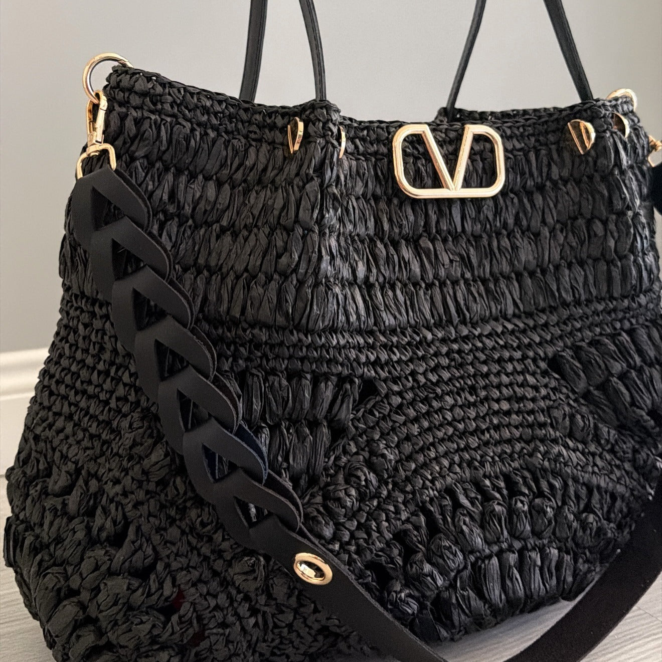Bolsa Feminina Verona Raffia Tote