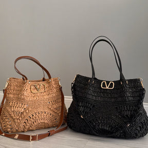 Bolsa Feminina Verona Raffia Tote