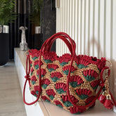 Bolsa Feminina Crimson Bloom Tote