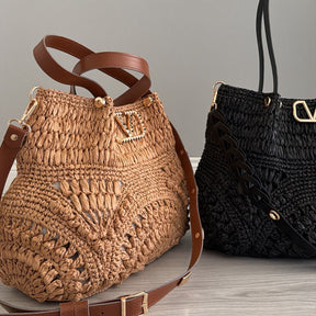 Bolsa Feminina Verona Raffia Tote