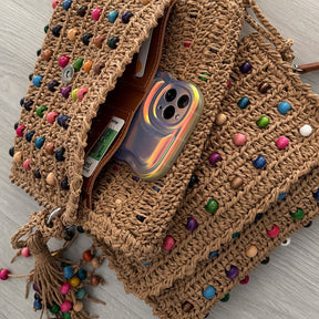 Bolsa Feminina Color Beads Clutch