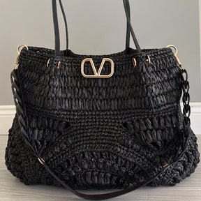 Bolsa Feminina Verona Raffia Tote