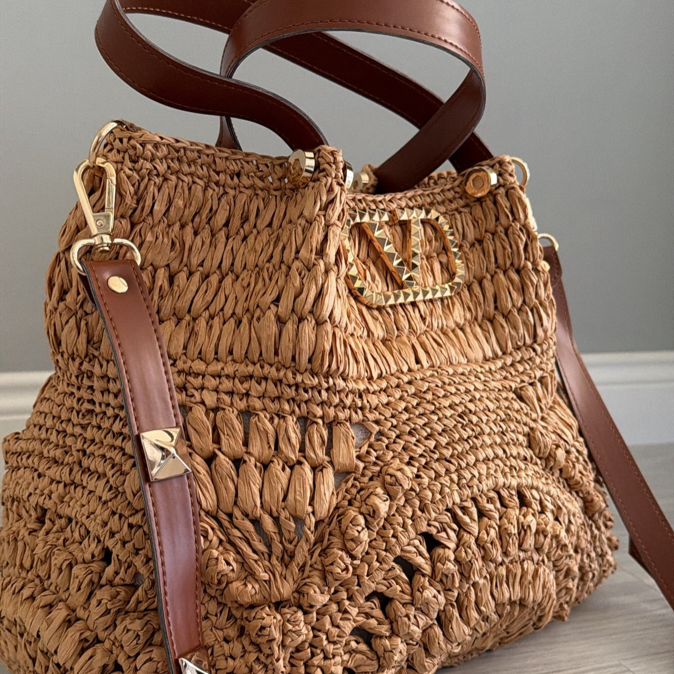Bolsa Feminina Verona Raffia Tote