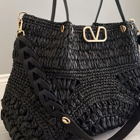 Bolsa Feminina Verona Raffia Tote