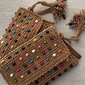 Bolsa Feminina Color Beads Clutch